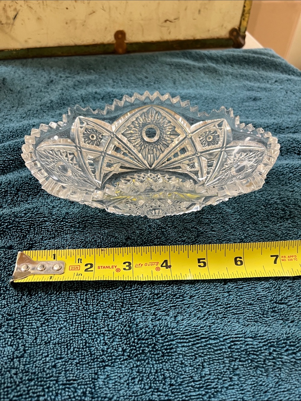 Antique early American pattern glass candy dish